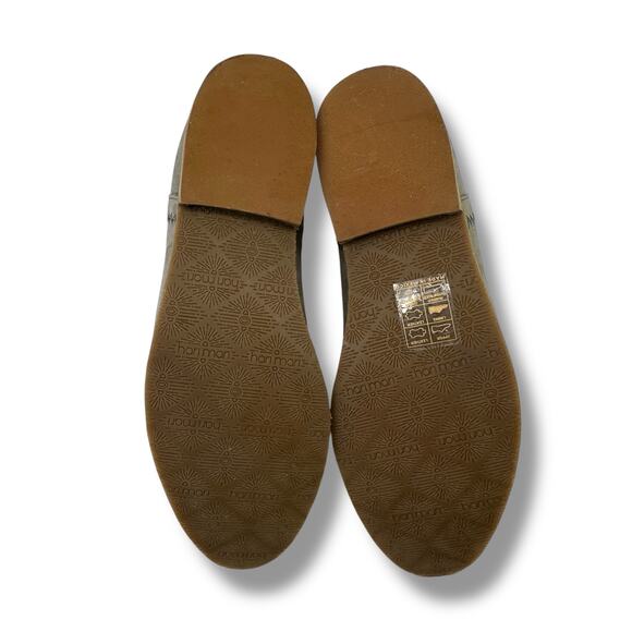 Hari Mari Leather Chelsea Boots Womens Size 9 Mossy Green Pull On - Picture 6 of 7